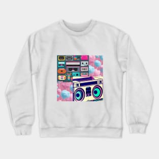 Retro Boombox Radio Crewneck Sweatshirt